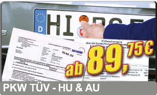 TÜV, HU, AU, DEKRA